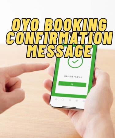 OYO Booking Confirmation Message